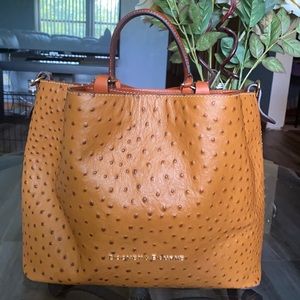 Dooney & Bourke Large Ostrich Barlow Bag